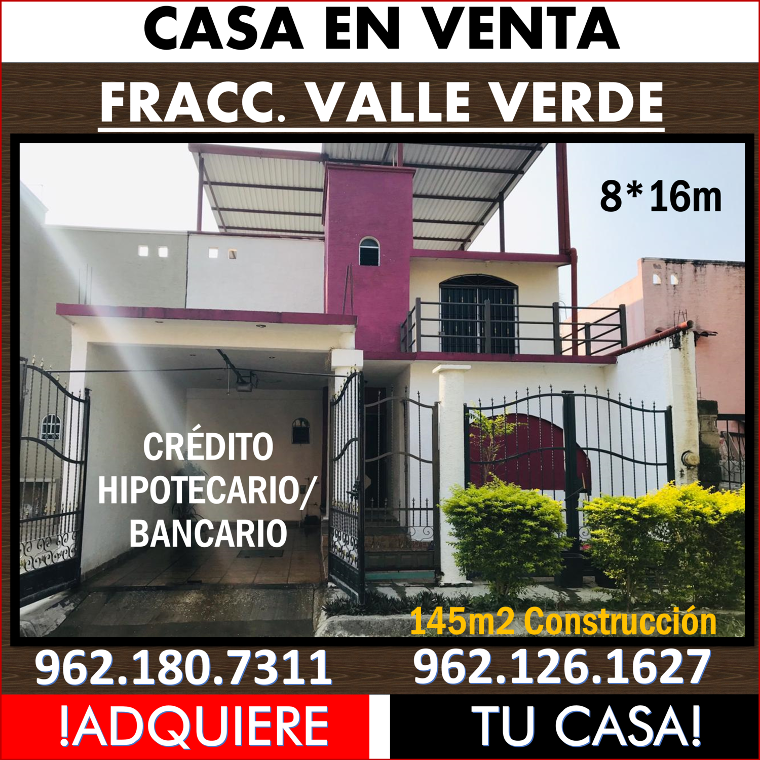 CASA RESIDENCIAL VALLE VERDE <br>